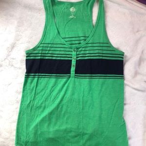 Green/navy tank